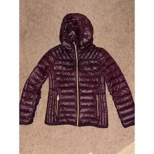 Michael Kors Down Fill Quilted Packable Full Zip Puffer Coat Jacket SMALL